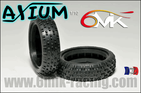 6Mik Axium 1/10 2wd Front Pair (Blue Compound)